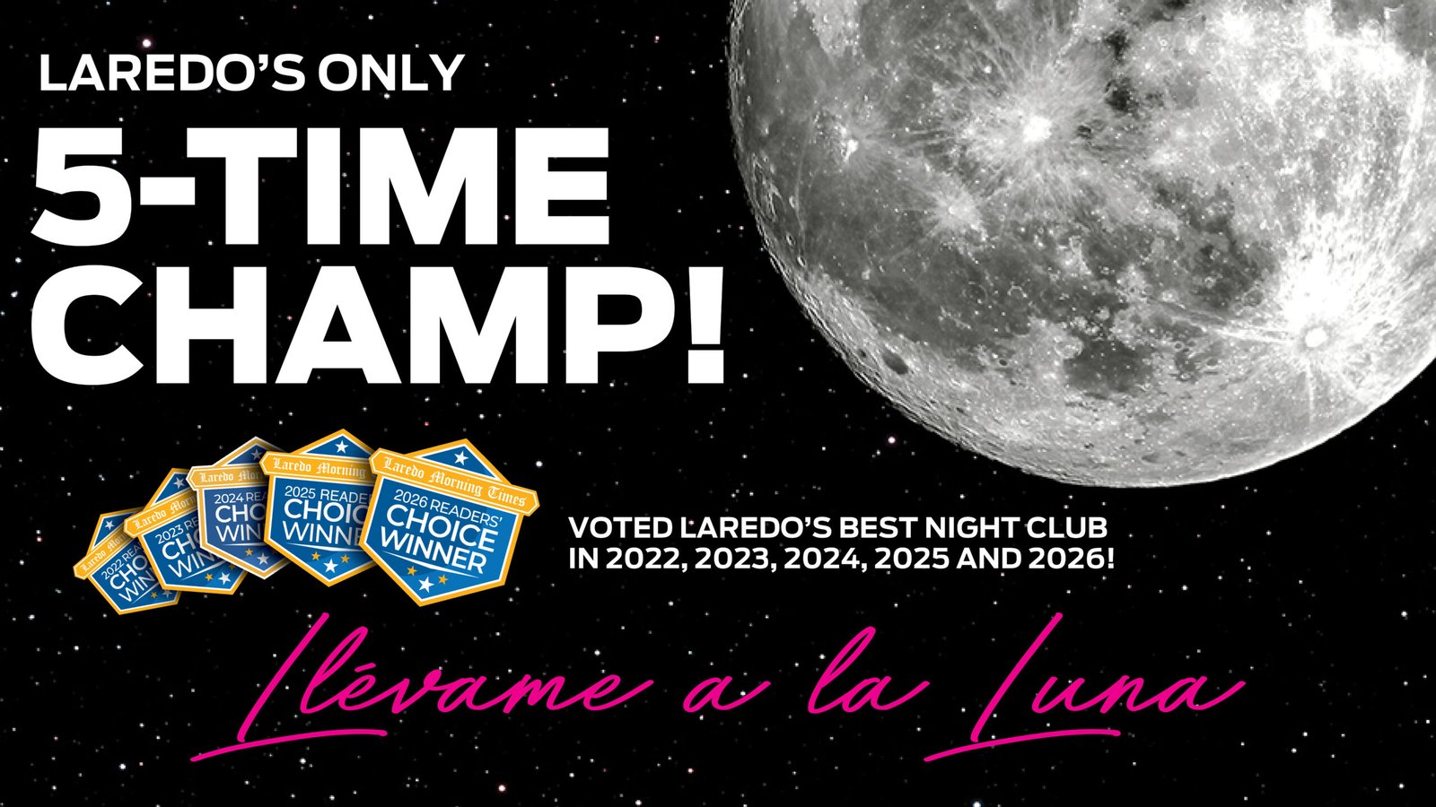 Luna Discotek 5 Time Champion
